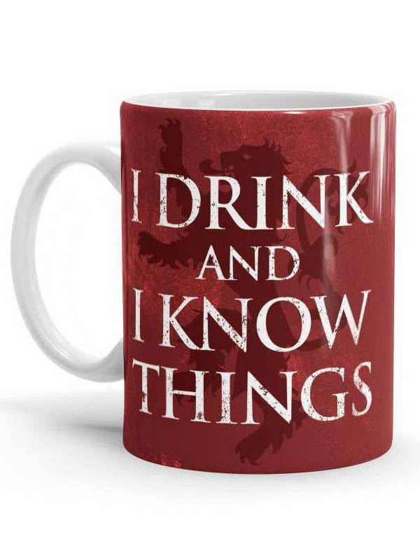I Drink And I Know Things: Red - Game Of Thrones Official Mug
