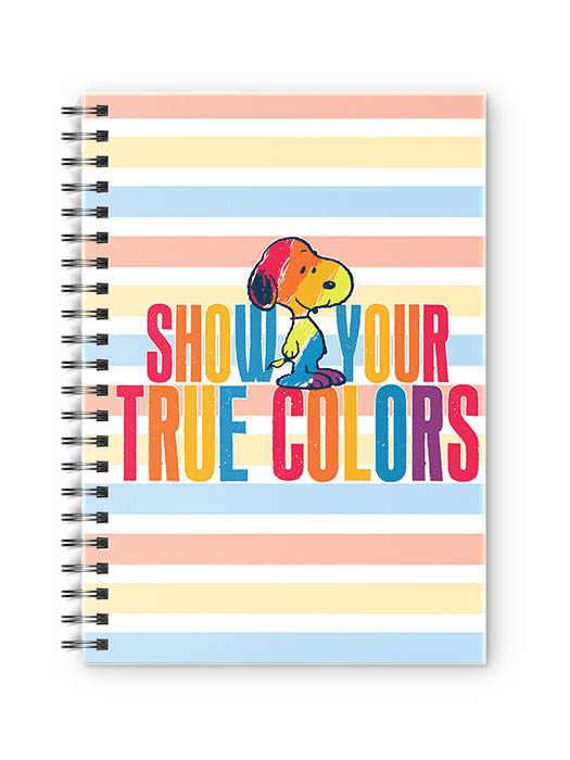 Show Your True Colors - Peanuts Official Spiral Notebook