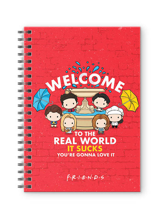 Friends Fountain - Friends Official Spiral Notebook