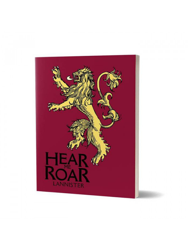 Hear Me Roar - Game Of Thrones Official Notebook