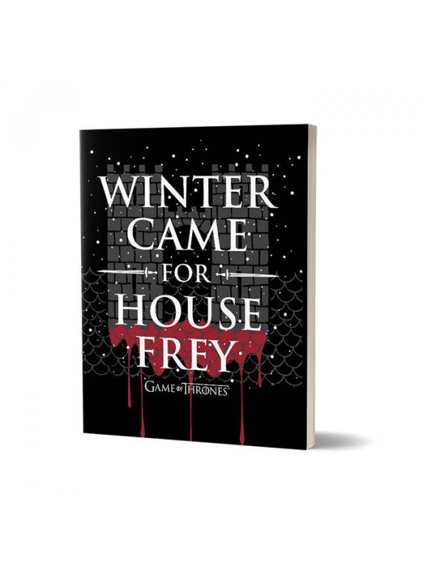 Winter Came For House Frey - Game Of Thrones Official Notebook