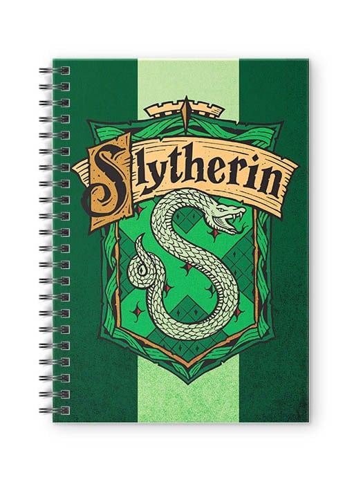 House Slytherin: Crest - Harry Potter Official Spiral Notebook