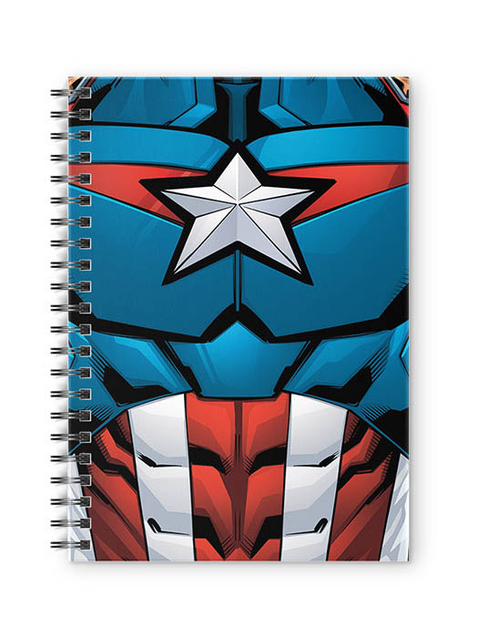 Captain America Suit - Marvel Official Spiral Notebook