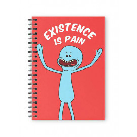 Mr. Meeseeks Existence Is Pain - Rick And Morty Official Spiral Notebook