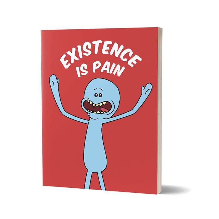 Mr. Meeseeks: Existence Is Pain - Rick And Morty Official Notebook