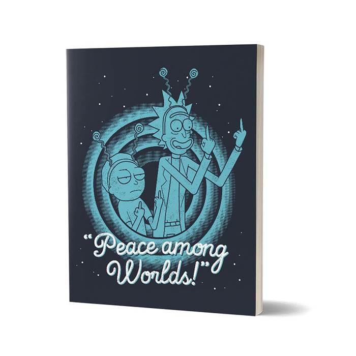 Peace Among Worlds - Rick And Morty Official Notebook