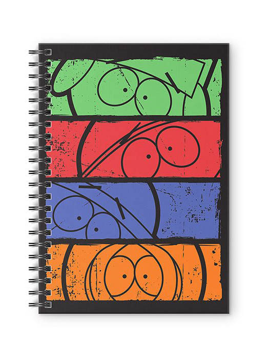 Minimalist Faces - South Park Official Spiral Notebook