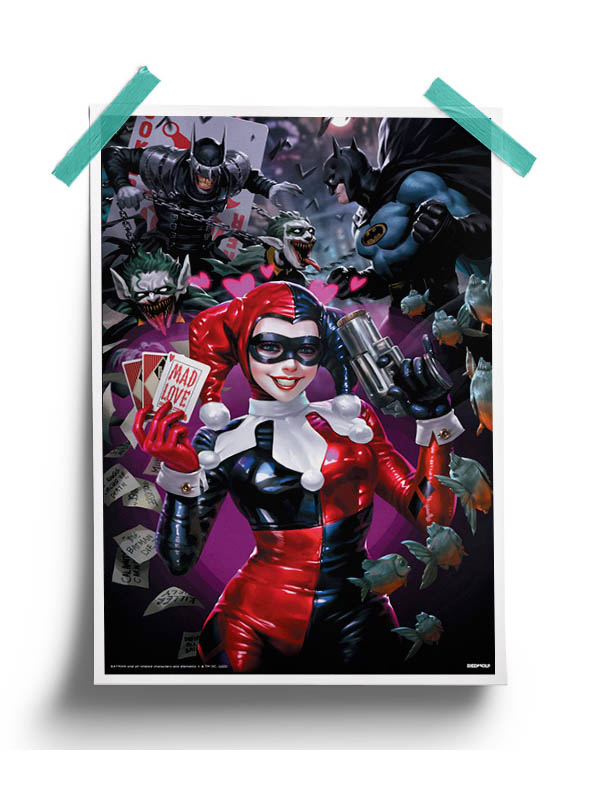 A Card Player - Harley Quinn Official Poster