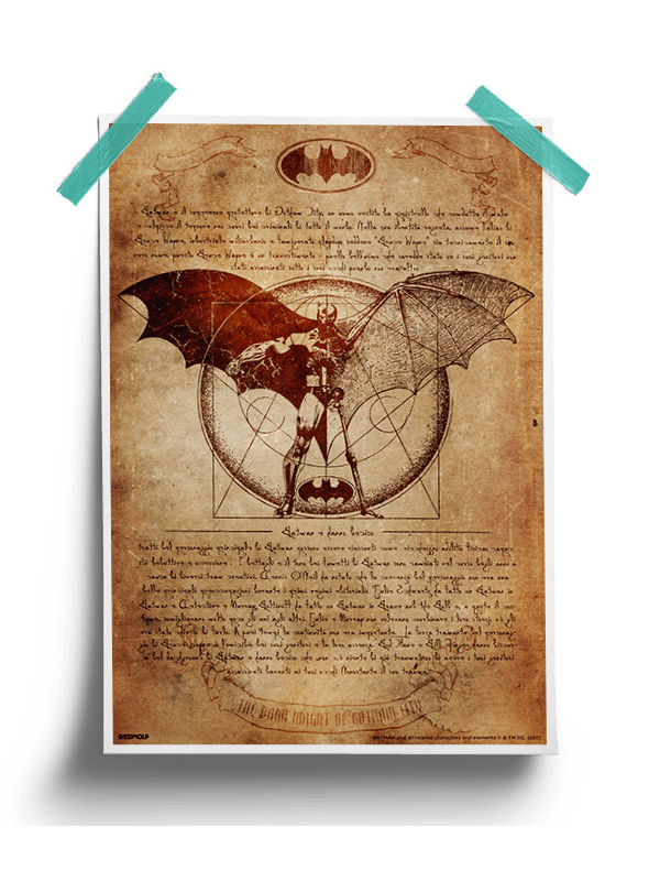 Vitruvian Batman - Batman Official Poster