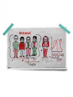 Bazinga Formula - The Big Bang Theory Official Poster
