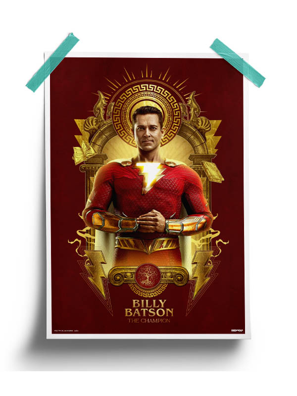 Billy Batson: The Champion - Shazam Official Poster 