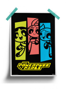 Color Stripes - The Powerpuff Girls Poster