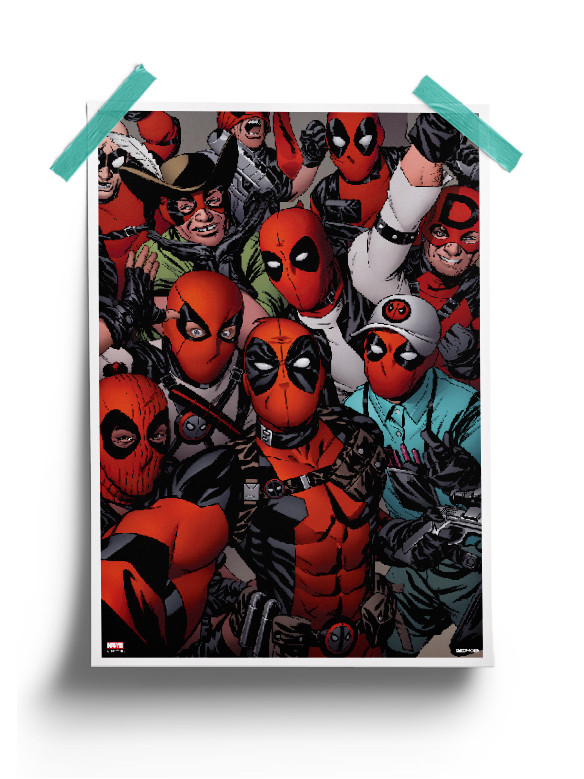 Deadpool Variants Selfie - Marvel Official Poster