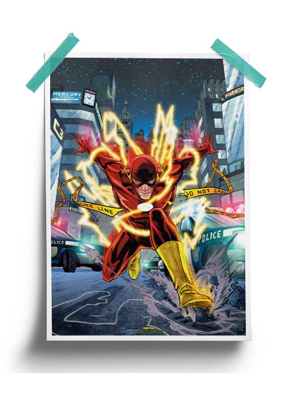 Flash In Action - The Flash Official Poster