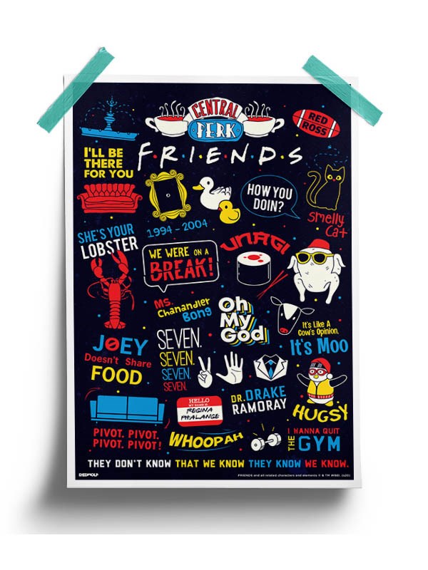 F.R.I.E.N.D.S Infographic- Friends Official Poster