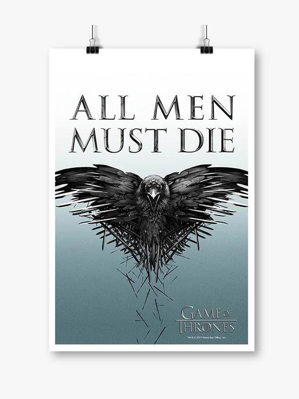 All Men Must Die - Game Of Thrones Official Poster
