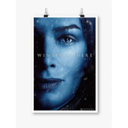 Cersei Lannister: Winter Is Here - Game Of Thrones Official Poster