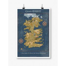 Cersei Lannister's Map - Game Of Thrones Official Poster