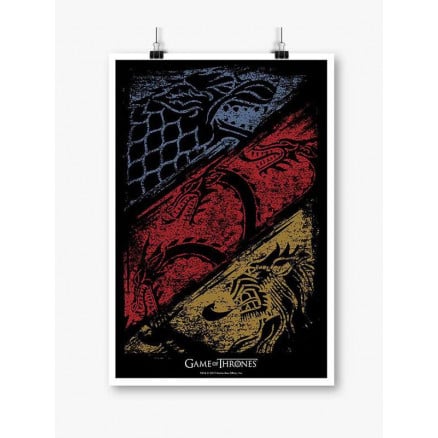 Crossed Sigils - Game Of Thrones Official Poster