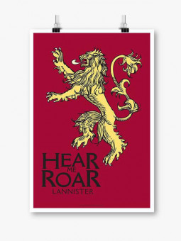 Hear Me Roar - Game Of Thrones Official Poster