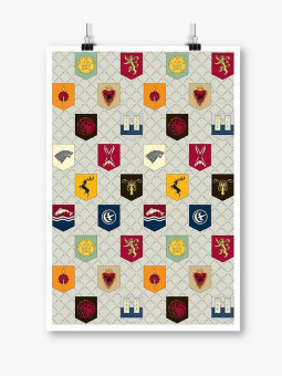 House Banner Pattern - Game Of Thrones Official Poster