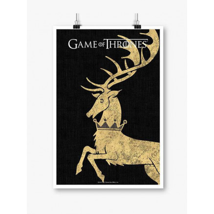 House Baratheon Sigil Design - Game Of Thrones Official Poster