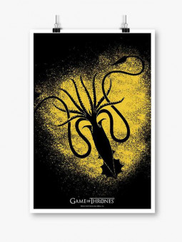 House Greyjoy Sigil Splatter - Game Of Thrones Official Poster