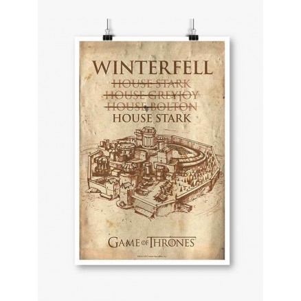 House Of Winterfell - Game Of Thrones Official Poster