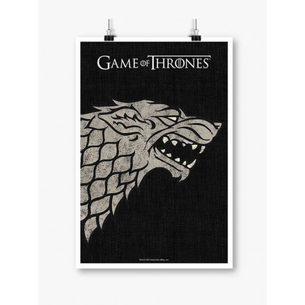 House Stark Sigil Design - Game Of Thrones Official Poster