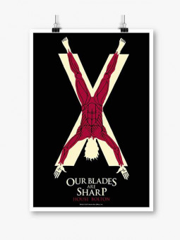 Our Blades Are Sharp - Game Of Thrones Official Poster