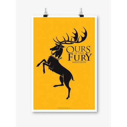 Ours Is The Fury - Game Of Thrones Official Poster