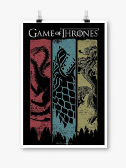 Sigil Banner - Game Of Thrones Official Poster