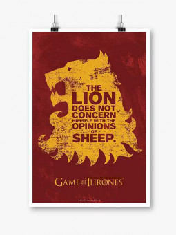 The Lion And The Sheep - Game Of Thrones Official Poster