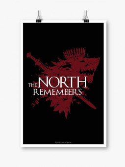 The North Remembers: Black - Game Of Thrones Official Poster