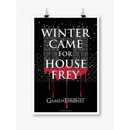 Winter Came For House Frey - Game Of Thrones Official Poster