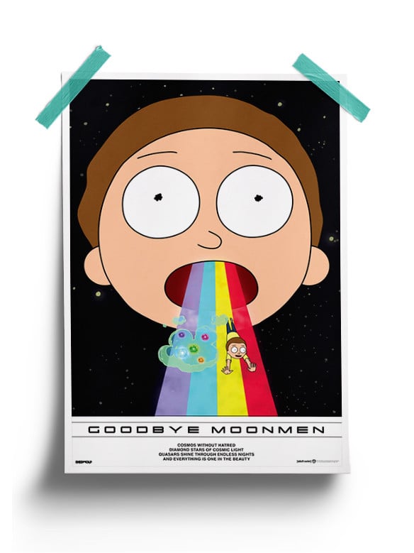 Goodbye Moonmen - Rick And Morty Official Poster