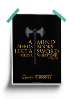 A Mind Needs Books - Game Of Thrones Official Poster