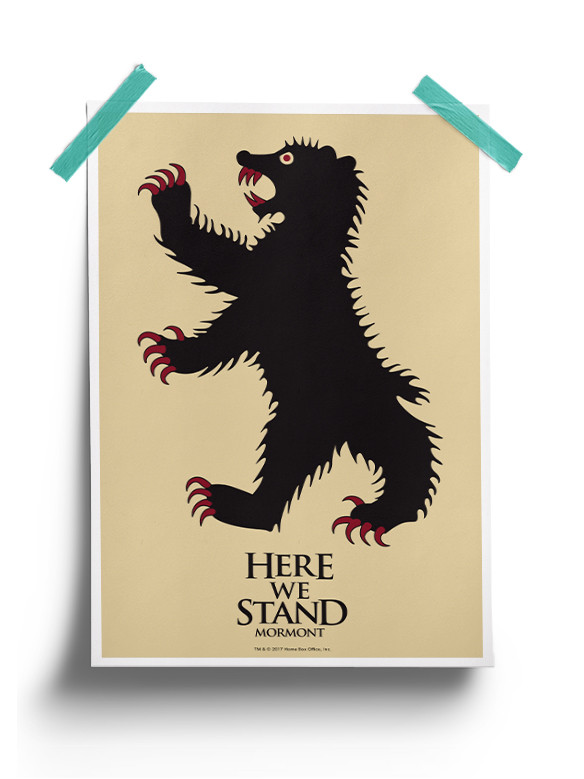 Here We Stand - Game Of Thrones Official Poster
