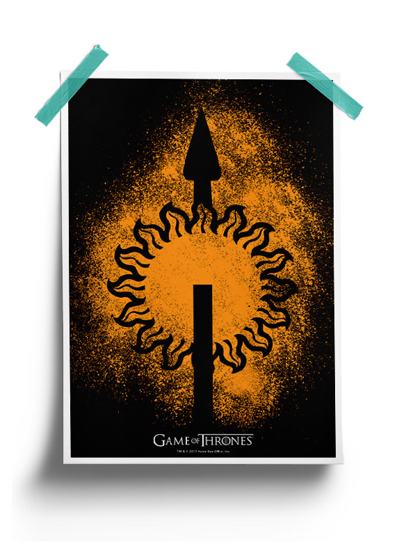 House Martell Sigil Splatter - Game Of Thrones Official Poster