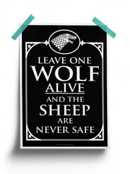 House Stark One Wolf - Game Of Thrones Official Poster