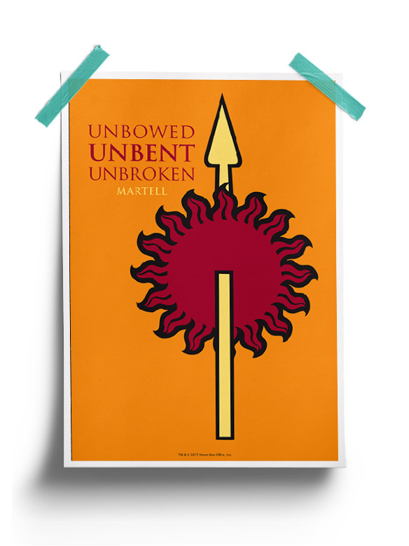 Unbowed Unbent Unbroken - Game Of Thrones Official Poster
