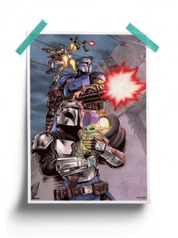Grogu & The Mandalorians - Star Wars Official Poster