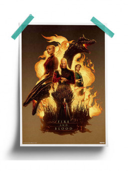 HOTD: Fire And Blood - House Of The Dragon Official Poster