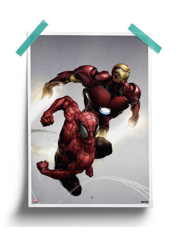 Iron & Spider - Marvel Official Poster