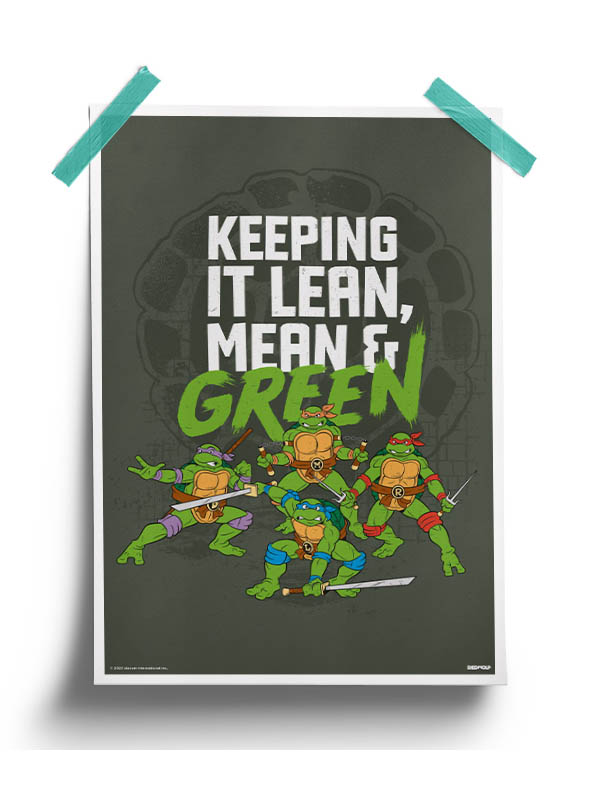 Lean, Mean & Green  - TMNT Official Poster