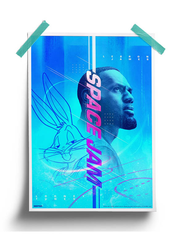 LeBron & Bugs - Space Jam Official Poster
