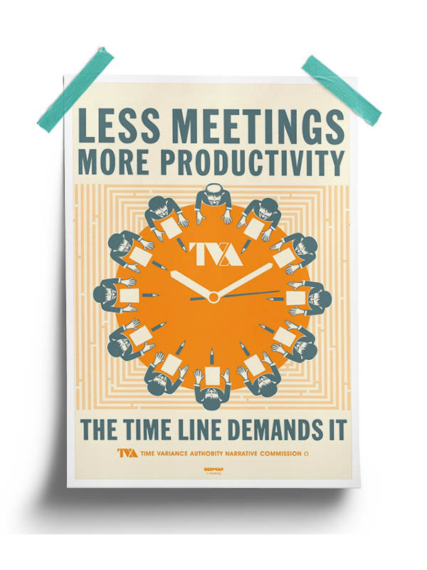 Less Meetings More Productivity -  Marvel Official Poster