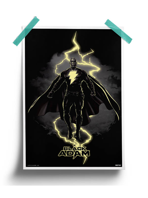 Lightning Power - Black Adam Official Poster