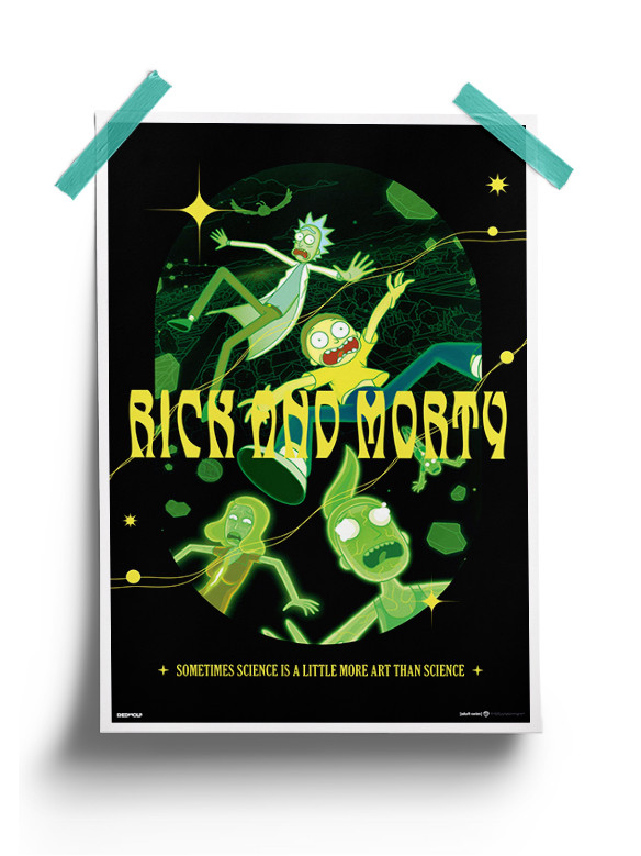 More Art Than Science - Rick And Morty Official Poster