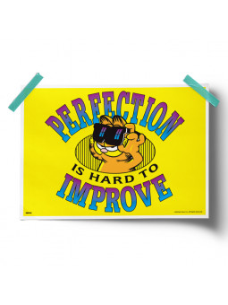 Perfection Is Hard To Improve - Garfield Official Poster